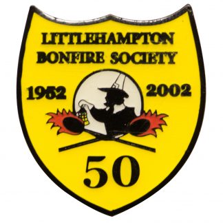Littlehampton Bonfire Society Enamel Badge (50 Years, 1952 - 2002)